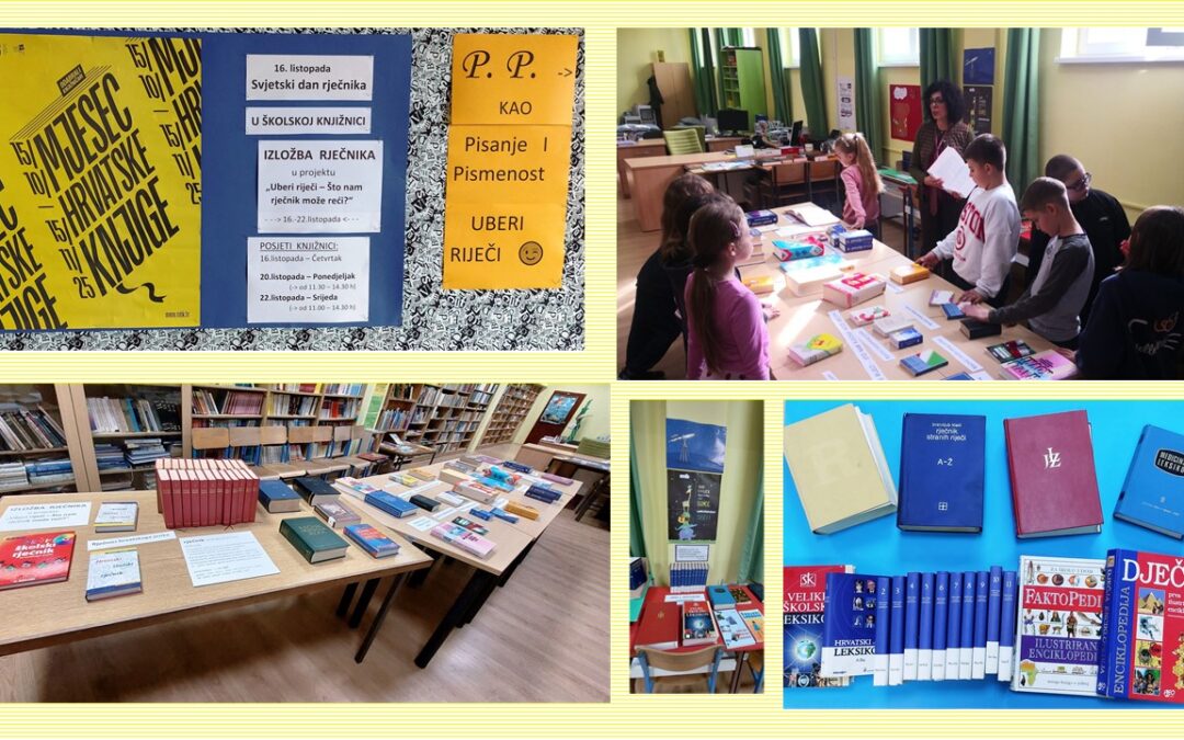 U knjižnici proteklih mjeseci: u Mjesecu hrvatske knjige – izložba rječnika i zahvala