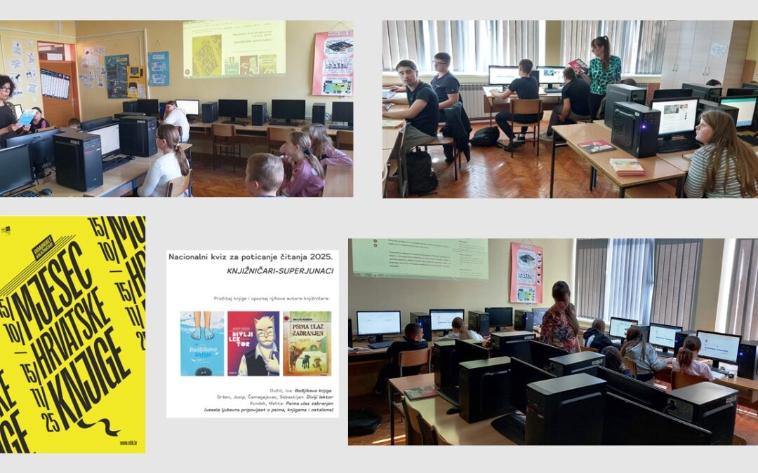 U knjižnici proteklih mjeseci: Nacionalni kviz za poticanje čitanja u listopadu