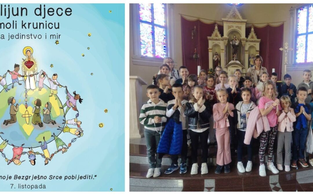 Milijun djece moli krunicu – za mir i jedinstvo u svijetu